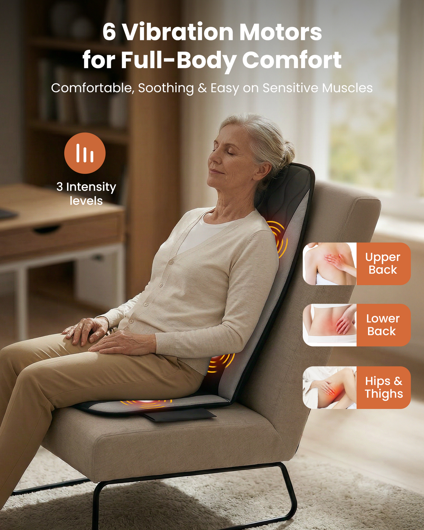 CILI Vibration Back Massager with Heat - CL-2522