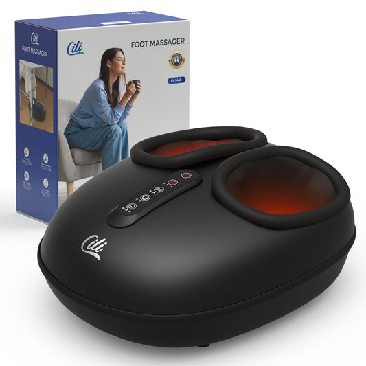 CILI Shiatsu Foot Massager with Heat, Kneading, Rolling, Electric Feet Massager for Plantar Fasciitis CL-5455