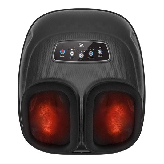 Comfier USA CILI Foot Massager Machine, Feet Massager With 3 Kneading Intensities, Detachable Foot Sleeve, Foot Massager Plantar Fasciitis Relief, Shiatsu Foot Massager Fits Size Up to 13 (Black)  CL-5225